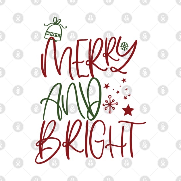 merry and bright christmas happy kids holidays by chakibium