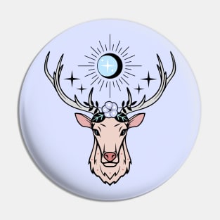 Moon Stag Pin