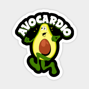 Avocardio Running Marathon Runner Gift Magnet