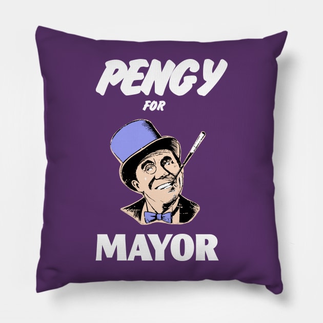 Pengy for Mayor Pillow by UnlovelyFrankenstein