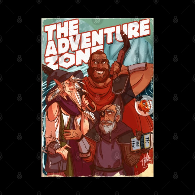 The Adveture Zone retro poster by CrossRoadArt