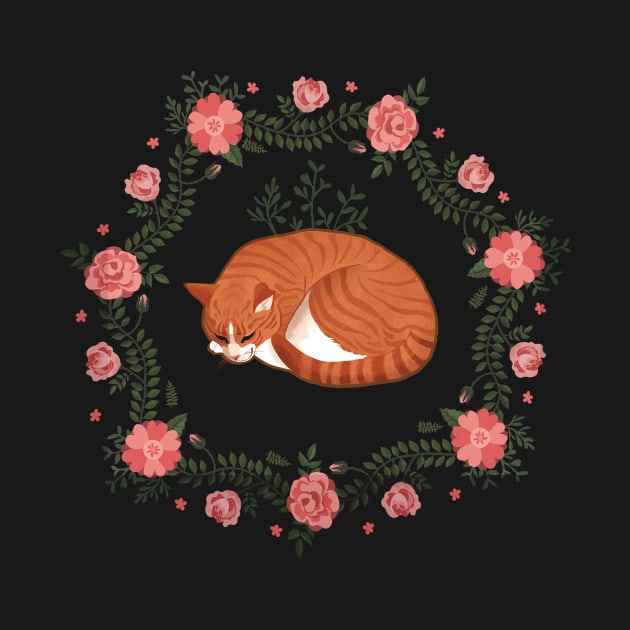 Cats and Roses by sophieeves