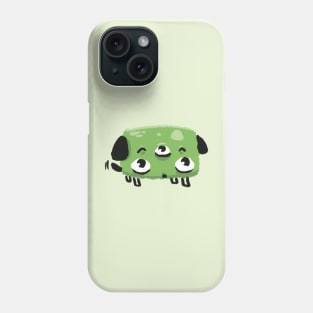 Three-eyed Dog Doodle Monster Phone Case