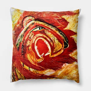 roaring lion Pillow