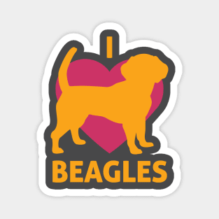 I Heart Beagles Love BEAGLE Pet Lover Animal product Magnet