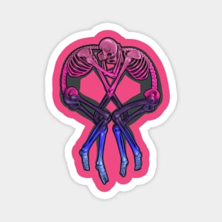 Omnisexual Flag Skeleton Love Magnet