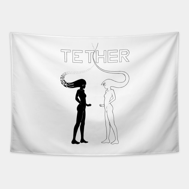 Tether 1 Tapestry by Squidology
