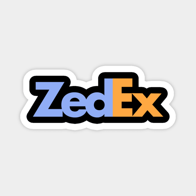 ZedEx - Zombie delivery service Magnet by John Wigger