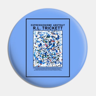 Frenzy in Blue Exhibition Print Pin