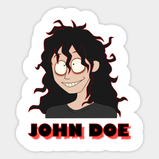 john doe horror smile Sticker for Sale by myartforyou12