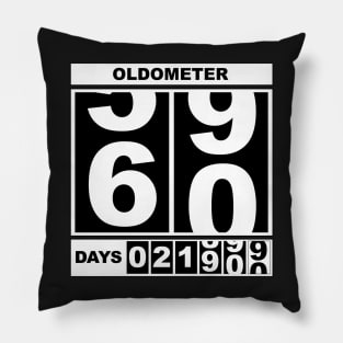 60th Birthday Oldometer Pillow