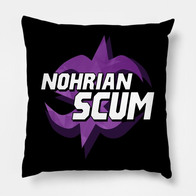 NOHRIAN SCUM SHIRT VER. 2 Pillow by Astrayeah