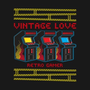 Vintage Love Retro Gamer T-Shirt