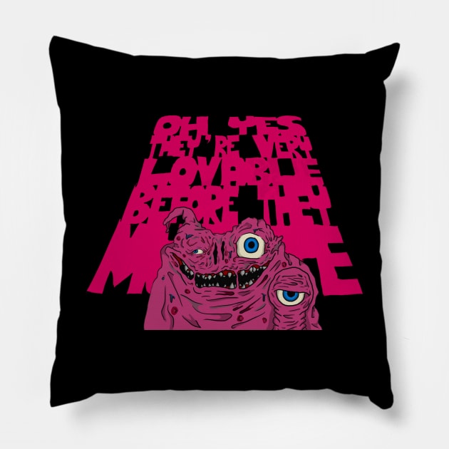 TerrorVision Pillow by Movie Timelines