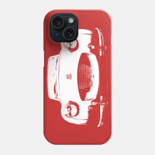 Triumph TR2 1950s British classic car monoblock white Phone Case