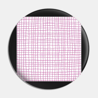 Vibrant deep pink and white organic textured check pattern Pin