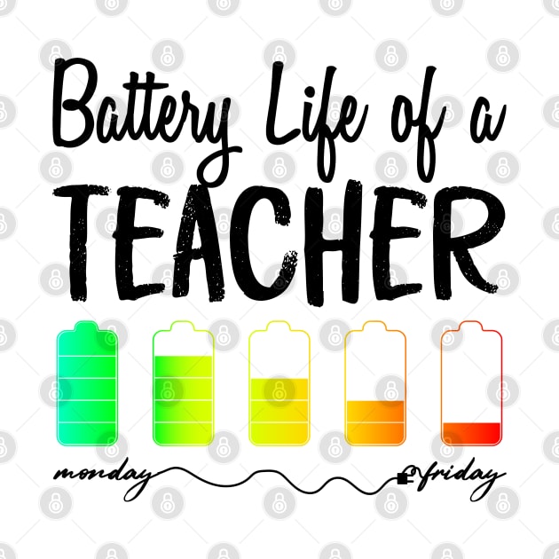 Battery Life of a Teacher Shirt by Abderrahmaneelh