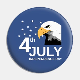 4th of July Independence Day USA Eagle Pin