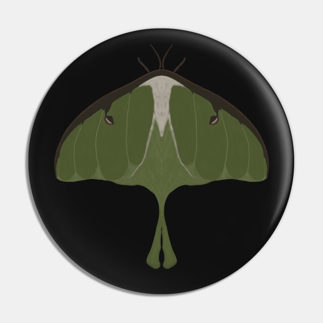 Luna Moth Pin by Lotus-dreamer