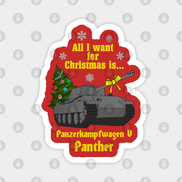 All I want for Christmas is... Pz-V Panther Magnet by FAawRay