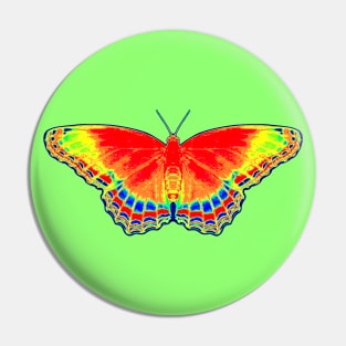 Colorful Butterfly - Red Pin