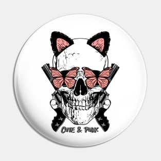 CUTE & PUNK SCULLS by WOOF SHIRT Pin