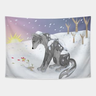 Winter Wolf Tapestry