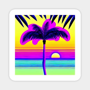 Palm Tree Sunrise | Sunset Magnet