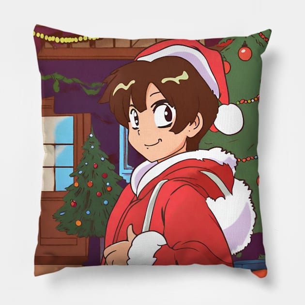 Anime Christmas Pillow by Kings Court