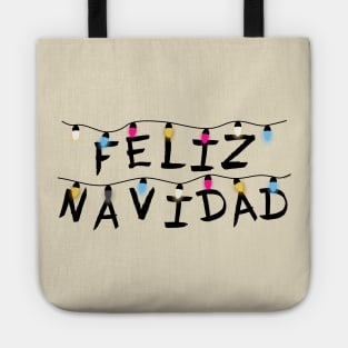 Luces Feliz Navidad Tote