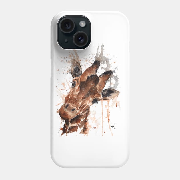 Giraffe Phone Case by Andraws Art