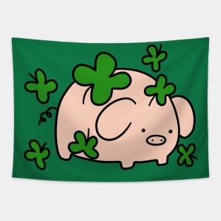 Lucky Clover Pig Tapestry