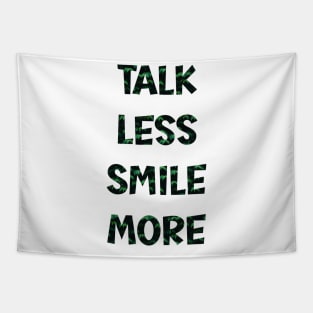 Talk Less Smile More-Hamilton Typography Tapestry