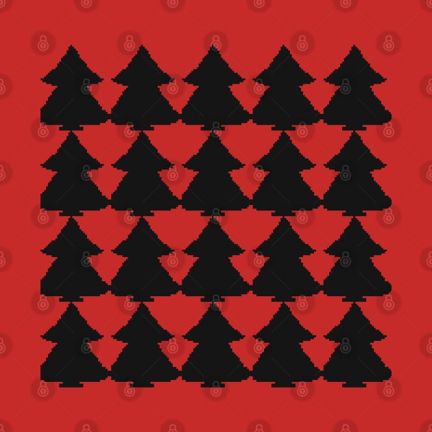 Christmas tree pattern lovers by Xatutik-Art