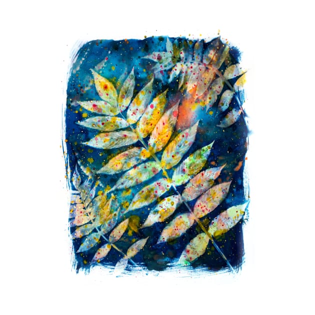 Botanical cyanotype 2 by redwitchart