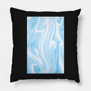 blue marble Pillow