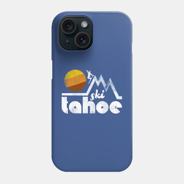 Retro Ski Tahoe Phone Case by darklordpug