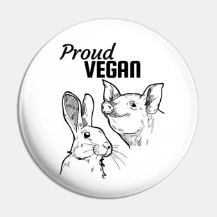 Proud vegan Pin