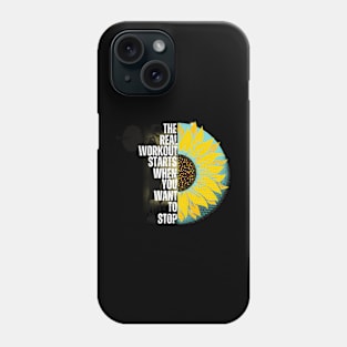 Endurance Unleashed; Where True Workouts Begin , gym lovers, workout, fitness Phone Case