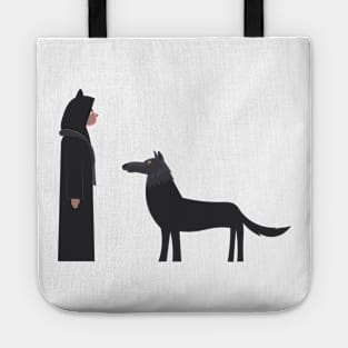 Red Revolting Wolf Rhymes Tote