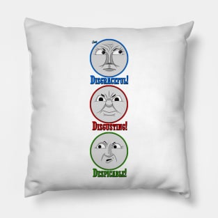 Disgraceful, Disgusting, Despicable - Gordon, James & Henry Pillow