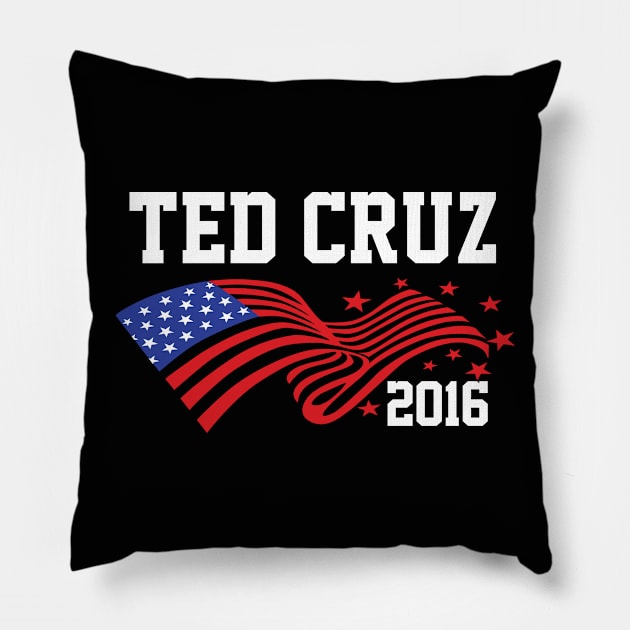 Ted Cruz 2016 Pillow by ESDesign