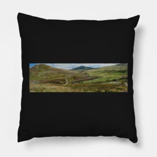 Panorama of Glen Shee in Perthshire, Scotland Pillow