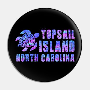 Topsail Island, North Carolina Beach Design Tribal Turtle Pin