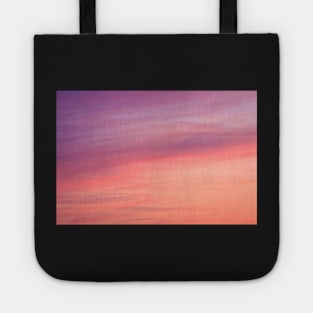 Colorful sunset clouds at dusk sky scape Tote