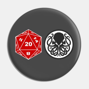 The D20 of C'thulhu Pin