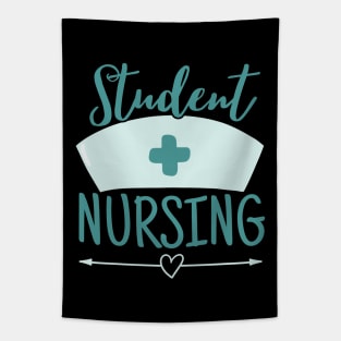 Pastel Nurse Students Nursing Green Tapestry