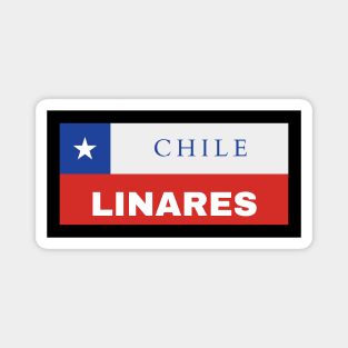 Linares City in Chilean Flag Magnet