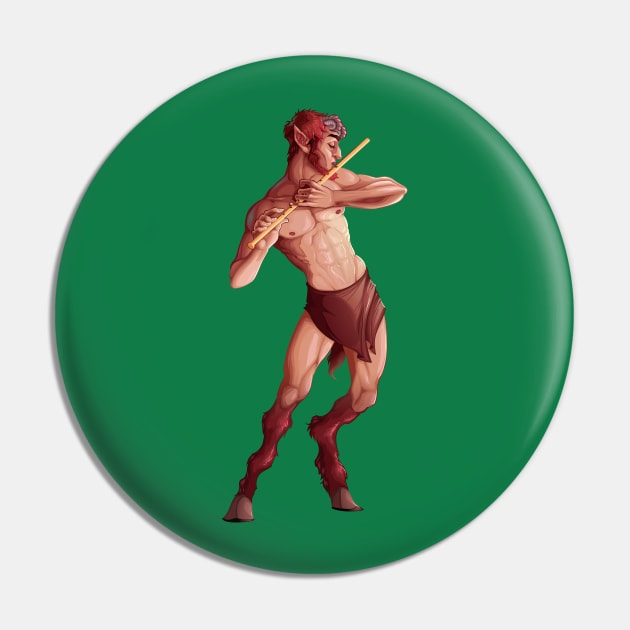 faun playing flute Pin by Mako Design 