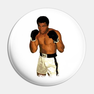 Ali Stencil Art Pin